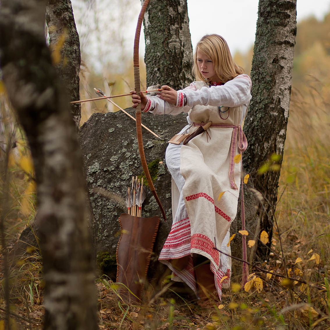 Sexy photo Girls in Slavic costumes in Patna